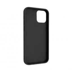 FIXED Back rubberized cover Story for Apple iPhone 12/12 Pro, black
