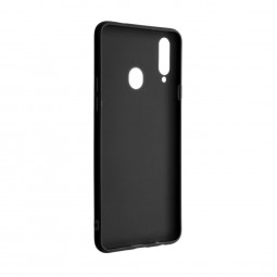 FIXED Back rubberized cover Story for Samsung Galaxy A20s, black