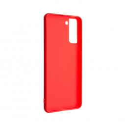 FIXED Back rubberized cover Story for Samsung Galaxy S21 +, red