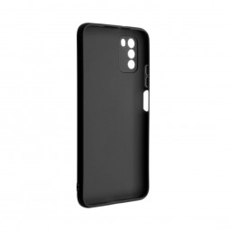 FIXED Back rubberized cover Story for Xiaomi Poco M3, black