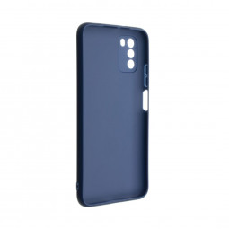 FIXED Back rubberized cover Story for Xiaomi Poco M3, blue