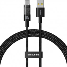 Baseus Gem USB A to USB C 100W fast charging cable 2m Black