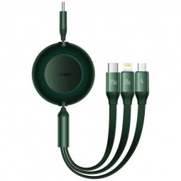 Baseus Bright Mirror 4 3 in 1 Cable 1,1m Green