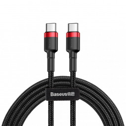 Baseus  Cafule USB Type-C - USB Type-C QC3.0 cable 1m Black/Red