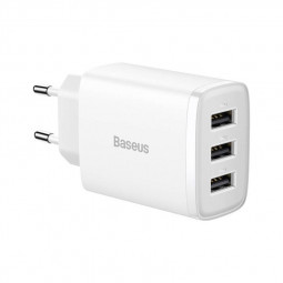 Baseus Compact 17W Wall Charger White