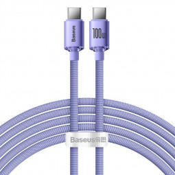Baseus Crystal Shine USB-C - USB-C Cable Ibolya