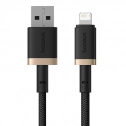 Baseus Dura Series 2.4A USB to Lightning Fast Charging cable 1m Black Gold