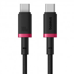 Baseus Dura Type C to Type C 100 W fast charging cable 1m Black/Red