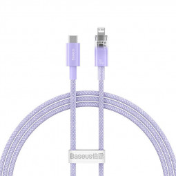 Baseus Explorer USB-C-Lightning Cable 20W 1m Purple
