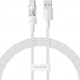 Baseus Gem USB to Type-C 100W Fast-Charging Data Cable 1m White