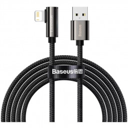 Baseus Legend Series Lightning derékszögű USB-kábel 2,4 A 2m Black