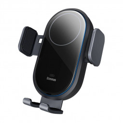 Baseus LightChaser autós telefontartó induktív töltővel Black