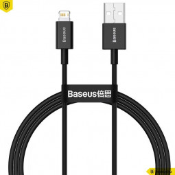Baseus Superior iPhone adat/töltőkábel 1m 2,4A Black