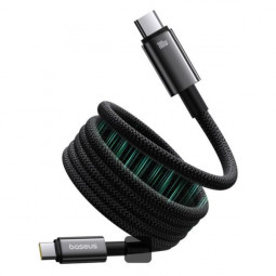 Baseus Tungsten Magnetic USB C to USB C 100W fast charging cable 1m Black