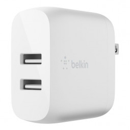 Belkin Dual USB-A Charger 24W White