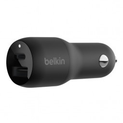 Belkin BoostCharge Dual Car Charger with PPS 37W Black