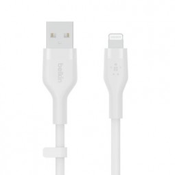 Belkin BoostCharge Flex USB-A Cable with Lightning Connector 3m White
