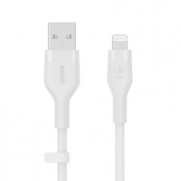 Belkin BoostCharge Flex USB-A Cable with Lightning Connector 3m White