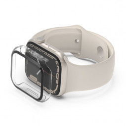 Belkin ScreenForce TemperedCurve 2-in-1 Treated Screen Protector + Bumper for Apple Watch Series 8/7