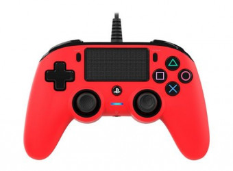 Bigben Interactive Nacon vezetékes kontroller piros színben (PS4)