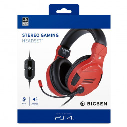 Bigben Interactive Stereo Gaming Headset V3 Piros (PS4)