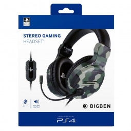Bigben Interactive Stereo Gaming Headset V3 Zöld terepmintás (PS4)