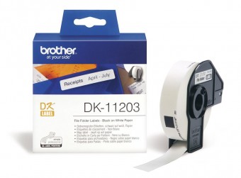 Brother DK-11203 elővágott öntapadós címke 300db/tekercs 17mm x 87mm White