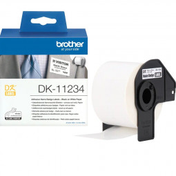 Brother DK-11234 elővágott öntapadós címke 260db/tekercs 60mm x 86mm Black on White