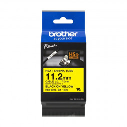 Brother HSE-631E P-Touch szalag 11,2mm Black on Yellow - 1,5m