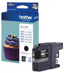 Brother LC123BK (2-pack) Black tintapatron