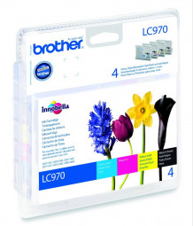 Brother LC970 Multipack (Black, Cyan, Magenta, Yellow)