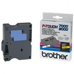 Brother TX-611 laminált P-touch szalag (6mm) Black on Yellow-15m