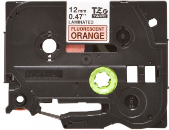 Brother TZE-B31 laminált P-touch szalag (12mm) Black on Flu Orange - 5m