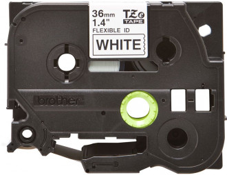 Brother TZe-FX261 laminált P-touch szalag (36mm) Black on White - 8m