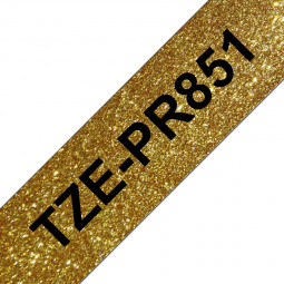 Brother TZe-PR851 laminált P-touch szalag (24mm) Black on Gold - 8m