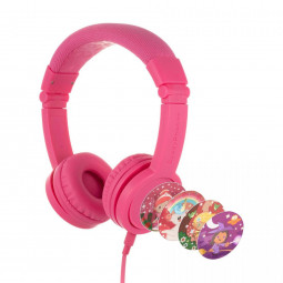 BuddyPhones Explore+ Headset for Kids Rose Pink
