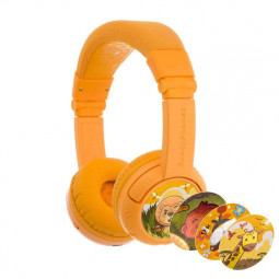 BuddyPhones Play+ Wireless Bluetooth Headset for Kids Sun Yellow