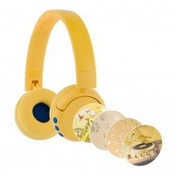 BuddyPhones POP Fun Wireless Headset for Kids Yellow PopFun