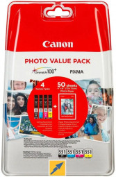 Canon CLI-551 Multipack tintapatron+fotópapírral