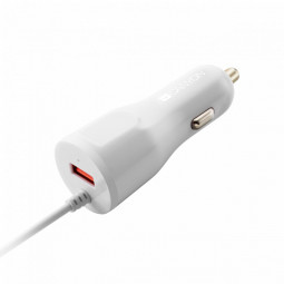 Canyon C-033 Car charger with built-in Lightning cable White