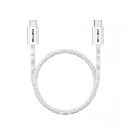 Canyon CND-CCMG60AB15W OnWire 60MG C-C 60W Magnet Braided cable 1m White