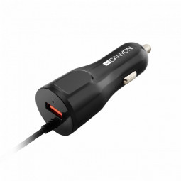 Canyon CNE-CCA033B Car Charger with built-in Lightning cable Black