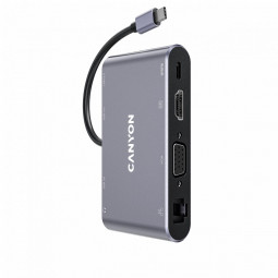 Canyon CNS-TDS14 8-in-1 USB Type-C Multiport Hub Dark Gray