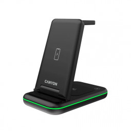 Canyon CNS-WCS304B 3-in-1 Wireless Charging Station Black