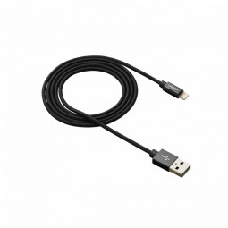 Canyon MFI-3 Charge & Sync MFI braided cable 1m Black