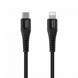Canyon MFI-4 Charge And Sync Cable USB Type-C - Lightning Black