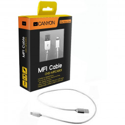 Canyon Ultra-compact MFI Apple Cable Apple 1m/2,8mm White