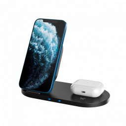 Canyon WS-202 2in1 Wireless Charger Black