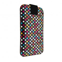 FIXED Case Soft Soft Slim with closure, PU leather, size 6XL, Rainbow Dots theme