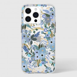 Case-Mate iPhone 15 Pro Max case Rifle Party Co. Garden Party Blue MagSafe